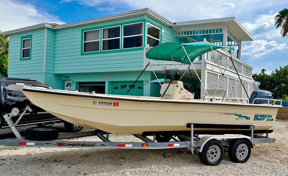 2004 Carolina Skiff 238 semi V Series 115 Yamaha low hours,new trailer for sale in St Petersburg, FL