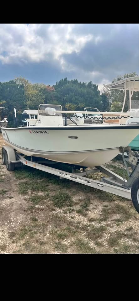 2110 action craft tournament edition with Mercury 150hp 2 stroke and magic tilt 2 axle trailer for sale in San Antonio, TX