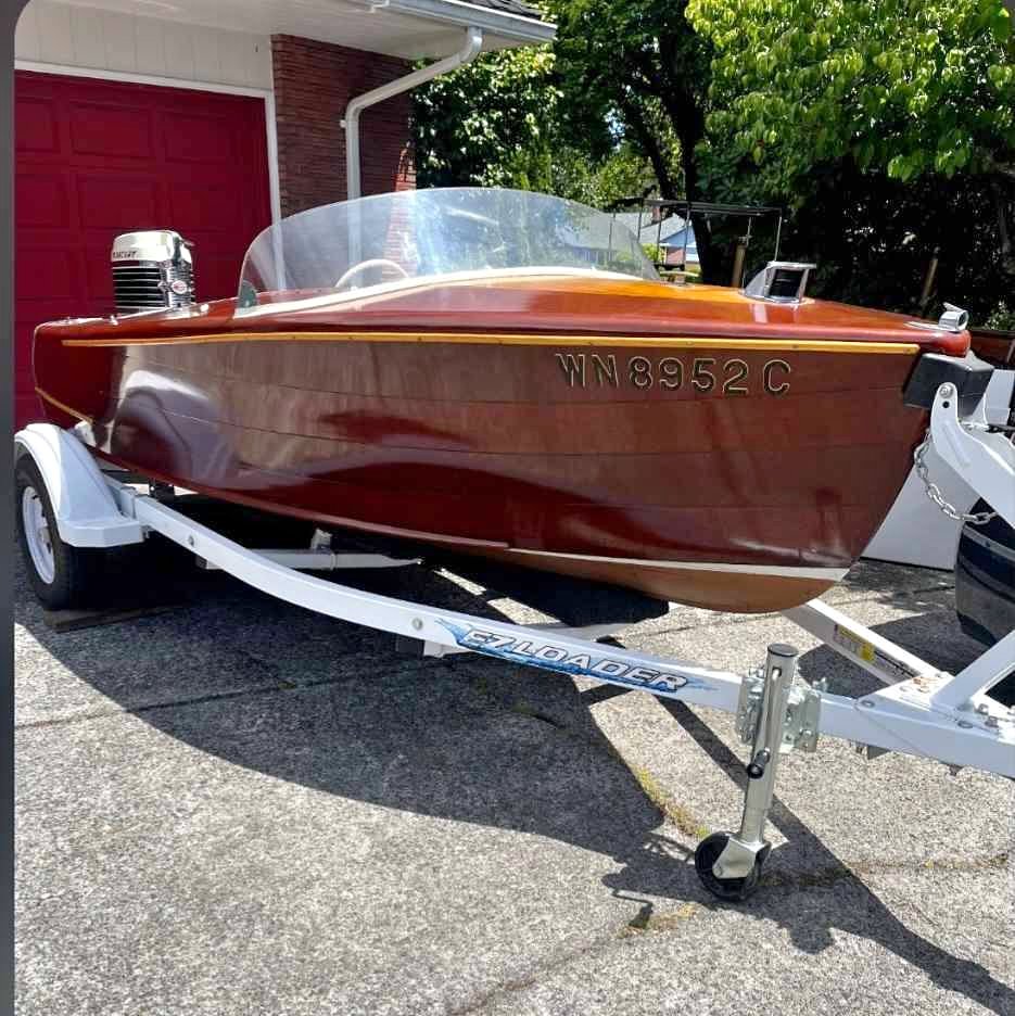 Classic Fully Restored, Custom Wooden Boat with EZ Load Trailer for sale in Everett, WA