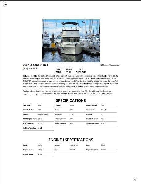 2007 Camano troll for sale in Seattle, WA