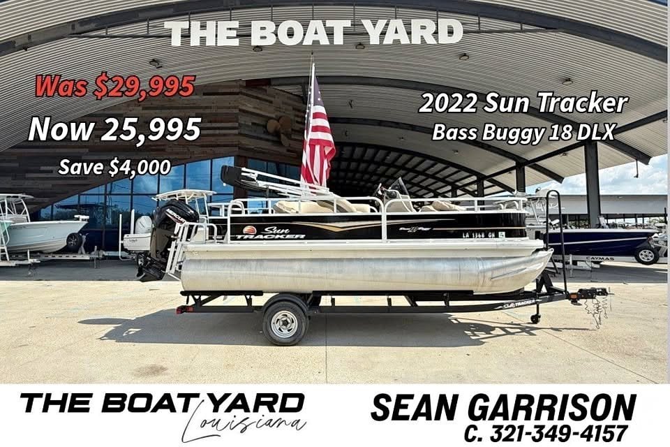 2022 Sun Tracker Bass Buggy 18 DLX – Mercury 75, Trailer for sale in Madisonville, LA