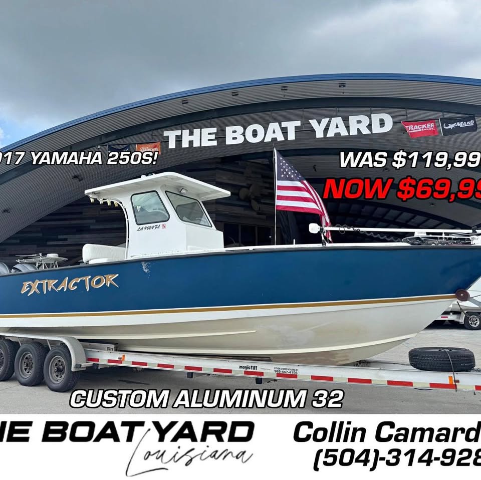 2005 Custom Aluminum 32 (2) 2017 Yamaha 250s for sale in Marrero, LA