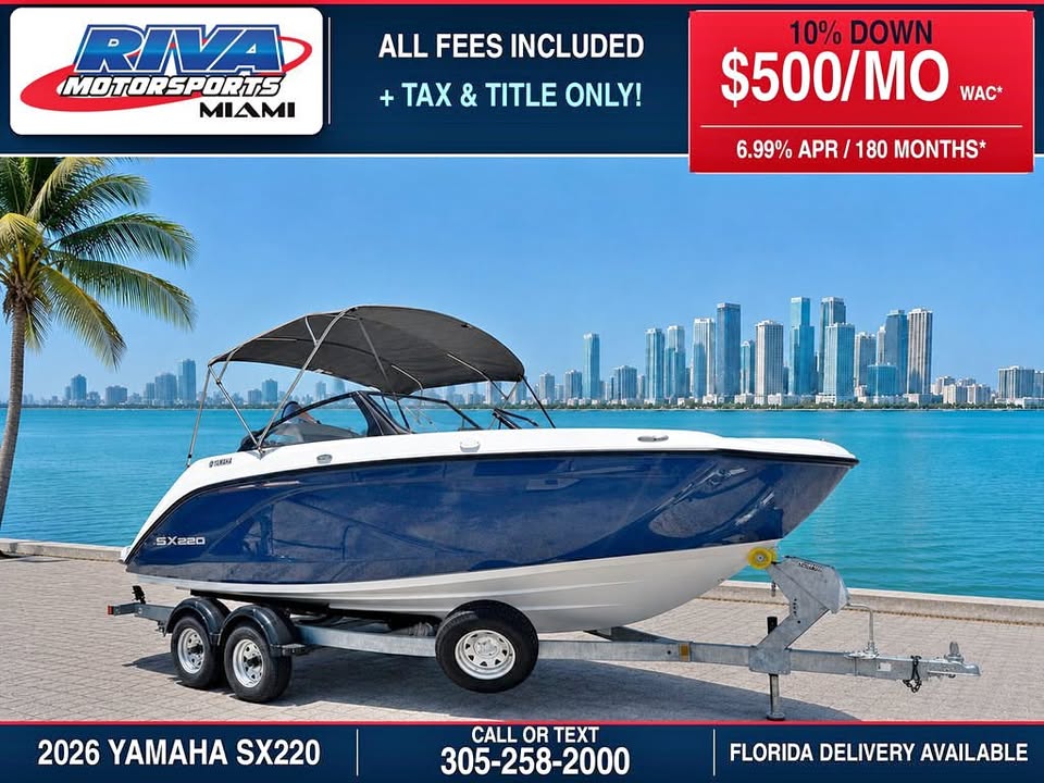 2026 Yamaha Boats SX220 for sale in Miami, FL