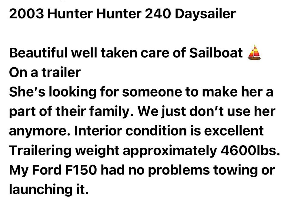 2003 Hunter 240 for sale in Lake Zurich, IL