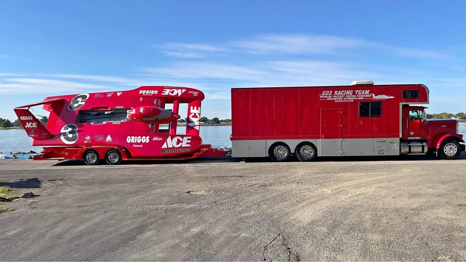 Unlimited Hydroplane Boat and Trailer with optional hauler, engines, full set of molds for sale in Evansville, IN