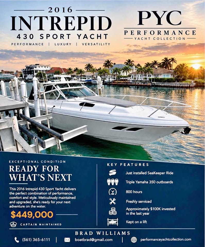 2016 Intrepid 430 Sport Yacht for sale in St Petersburg, FL