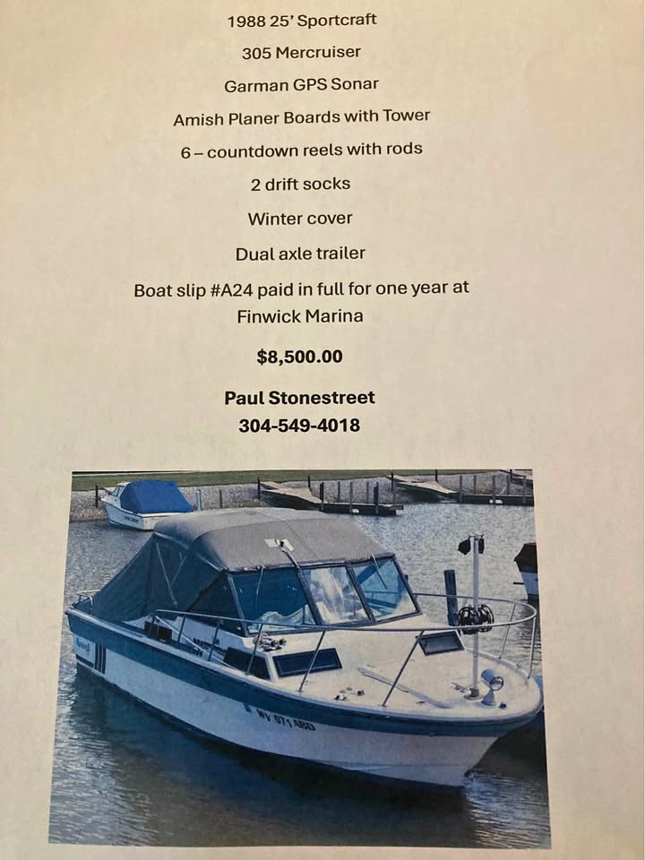25’ Sportscraft boat and trailer for sale in Oak Harbor, OH