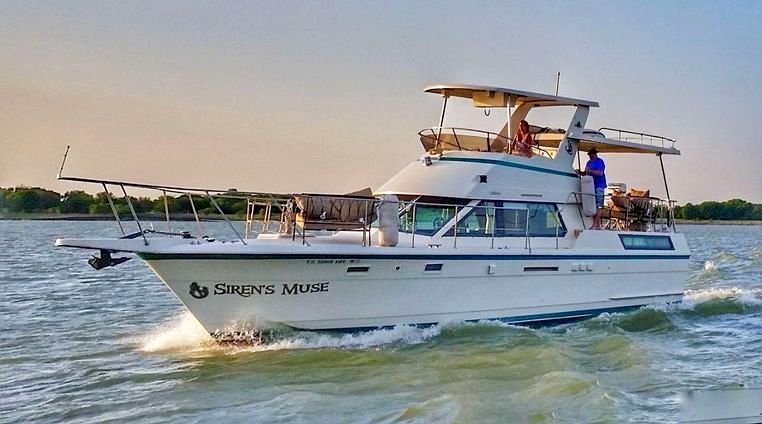 1987 Hatteras 40 Double Cabin Motor Yacht Fresh Water Only Lake Boat for sale in Kemah, TX