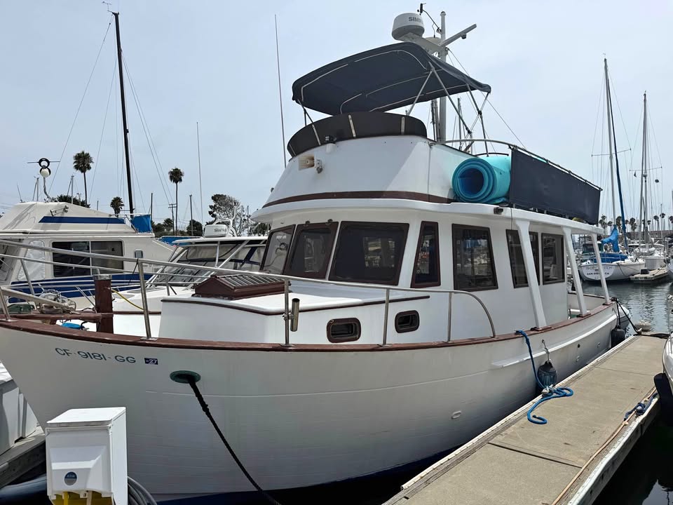 1987 chb 34 europa trawler with transferable slip in Oceanside Harbor for sale in Fallbrook, CA