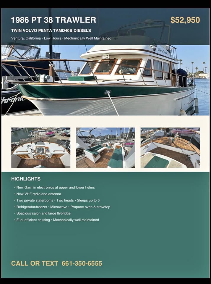 1986 PT Trawler for sale in Lancaster, CA