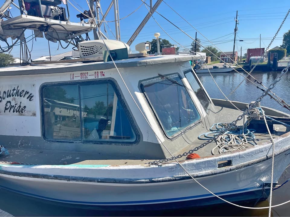Shrimp boat 34 long by 14 wide for sale in Chauvin, LA
