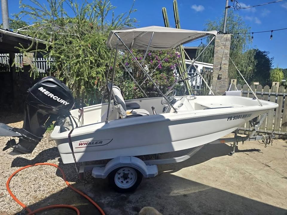 Boston Whaler 2009 13 pies en excelentes condiciones motor 40 four stroke 2009 original de fábrica. for sale in San Germán, PR