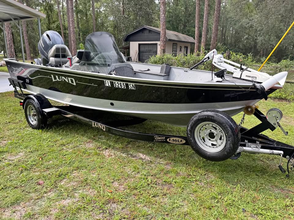 2002 Lund 1675 Explorer SS w/ 2017 Yamaha 90 — under 100 hours for sale in Macclenny, FL