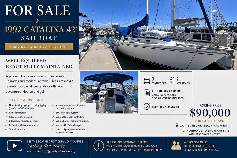1992 Catalina 42' for sale in Long Beach, CA