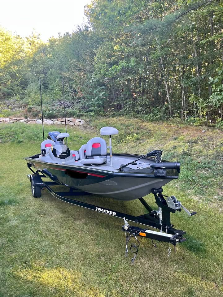 Tracker Pro Team Bass Boat with 115 Pro Motor and Trailer for sale in Manchester, NH