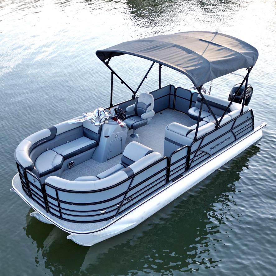 2021 Berkshire 22cl cts tritoon pontoon boat – mercury 150 hp – premium wet sounds audio for sale in Stanley, NC