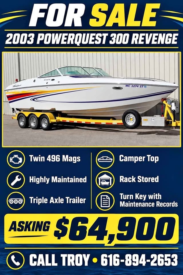 2003 Powerquest 300 Revenge for sale in Spring Lake, MI