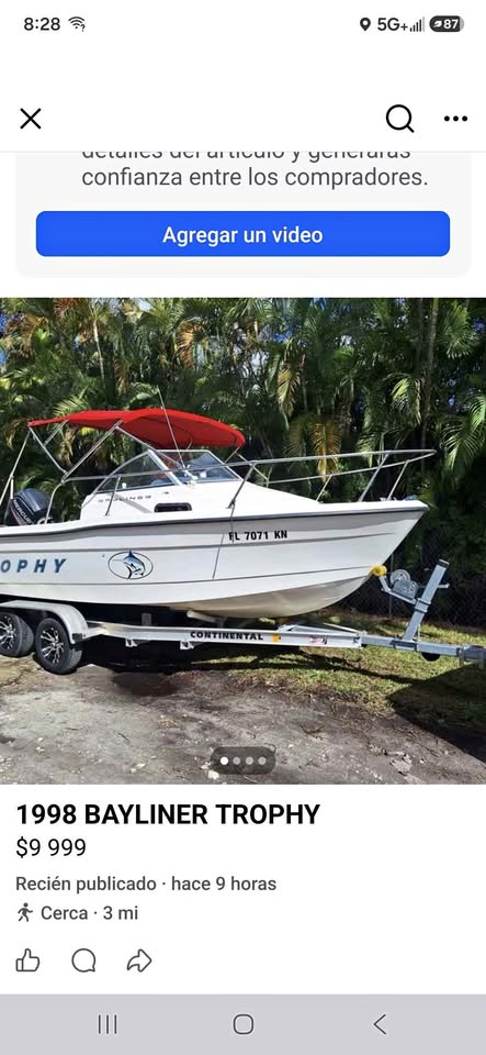 1998 BAYLINER TROPHY for sale in Miami, FL