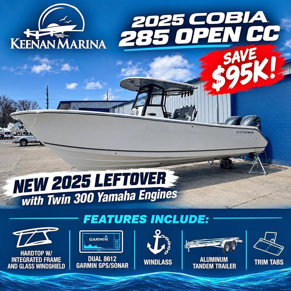 2025 Cobia 285 Open CC- NEW 2025 WITH TRAILER! SAVE $95K! for sale in Harrison Twp, MI