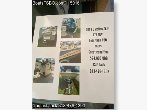 2019 Carolina Skiff 178 DLV — 18ft for sale in Seffner, Florida