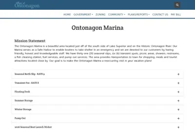 Ontonagon Marina