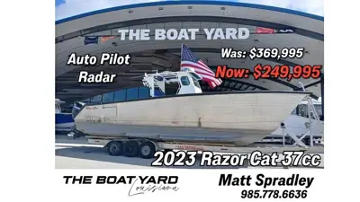 2023 Razorcat 37cc Aluminum Catamaran