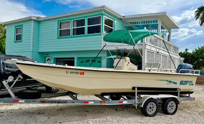 2004 Carolina Skiff 238 semi V Series 115 Yamaha low hours,new trailer