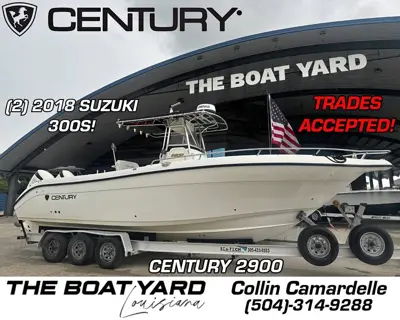 2004 Century 2900 REPOWERED 2018 SUZUKI 300s