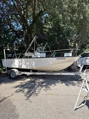 2019. Boston Whaler Montauk 17 Foot Center Console Boat with Continental Trailer Aluminum