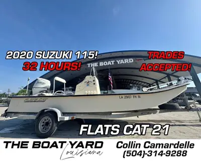 2003 Flats Cat 21 2020 Suzuki 115 (32 HOURS)