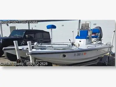 2002 Cat-Hull Flats Boat Hand Built — 20ft