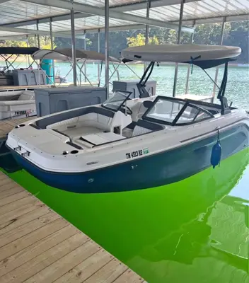 Low hours 2021 bayliner dx2250 with trailer