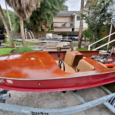1957 Whirlwind 15 ft mahogany 350 chevy jetboat