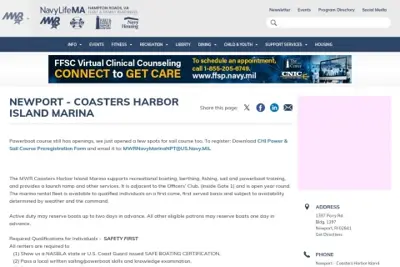 Coasters Harbor Island Marina