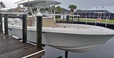 Blue water Boat and trailer for sale don't msg fb call William Ariagno at [hidden information].