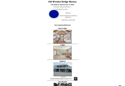 Old Wooden Bridge Guest Cottages & Marina LLC