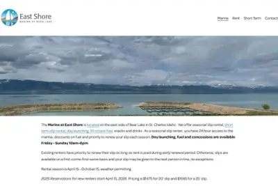 Bear Lake East Shore Marina