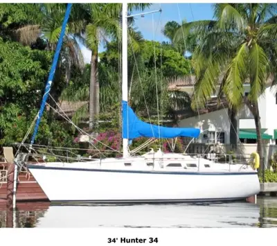 1984 Hunter 34’ Sailboat