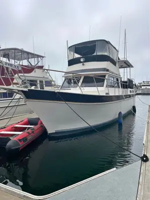 1984 Californian 38 aft cabin troller.