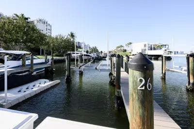 Boat Slip For Sale in Naples, Florida at Venetian Bay Yacht Club