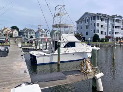 1973 Bertram 35” boat and Slip