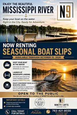 Boat Slip Rental on the Mississippi River