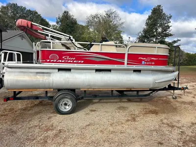 2017 pontoon boat and trailer