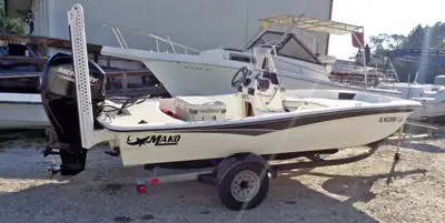 Used 2021 MAKO 15 PRO SKIFF CENTER CONSOLE BAY TRI-HULL FLATS BOAT