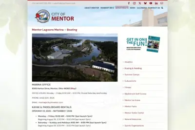 Mentor Lagoons Marina