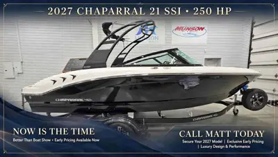 2027 Chaparral 21 ssi / 250 hp / trailer