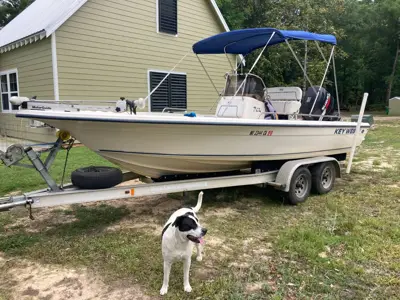 Key West 216 Bay Boat 225 Suzuki 4 stroke engine