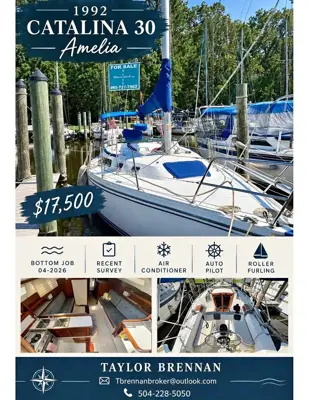 1992 Catalina 30+