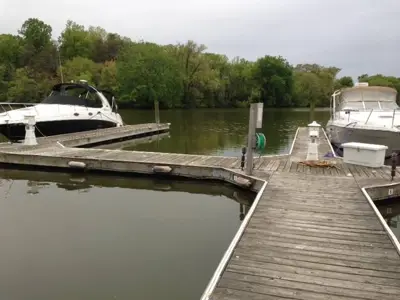 Slip on Bear Creek on floating pier