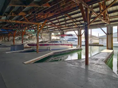 Covered Boat Slips – Rodgers Marina (NE Marine Drive)